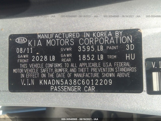 Photo 8 VIN: KNADN5A38C6012209 - KIA RIO 