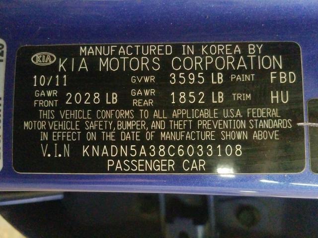 Photo 9 VIN: KNADN5A38C6033108 - KIA RIO EX 