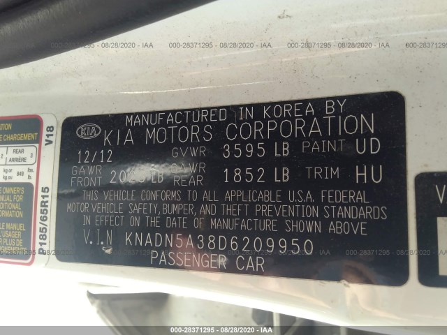 Photo 8 VIN: KNADN5A38D6209950 - KIA RIO 