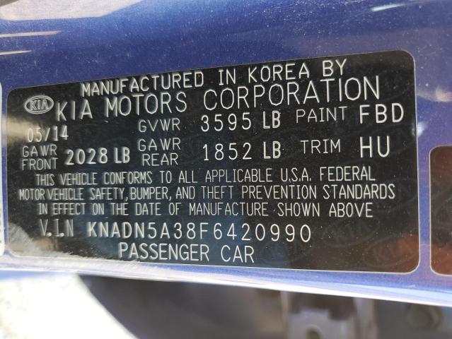 Photo 11 VIN: KNADN5A38F6420990 - KIA RIO EX 