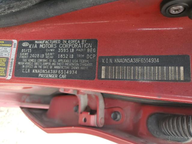 Photo 12 VIN: KNADN5A38F6514934 - KIA RIO EX 