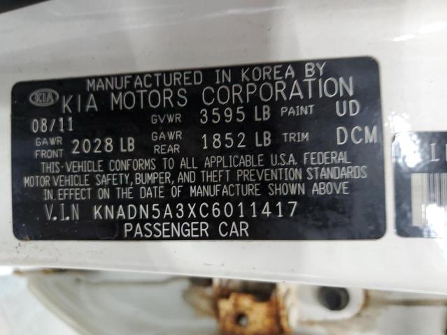 Photo 11 VIN: KNADN5A3XC6011417 - KIA RIO EX 