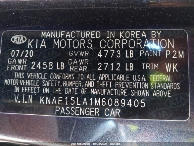 Photo 8 VIN: KNAE15LA1M6089405 - KIA STINGER 