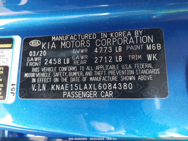 Photo 8 VIN: KNAE15LAXL6084380 - KIA STINGER 