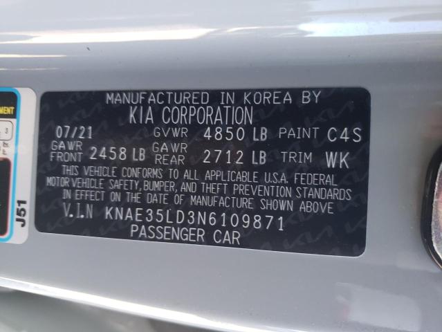 Photo 12 VIN: KNAE35LD3N6109871 - KIA STINGER GT 