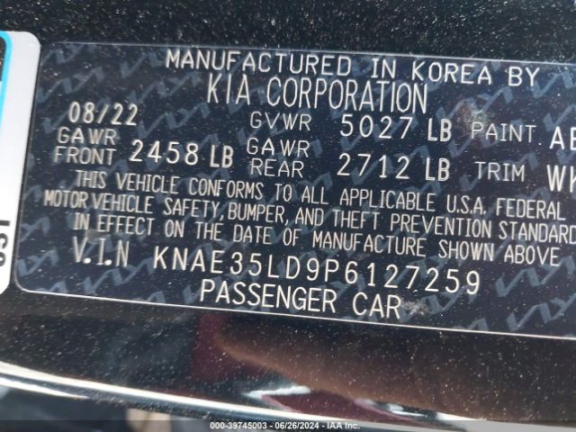 Photo 8 VIN: KNAE35LD9P6127259 - KIA STINGER 