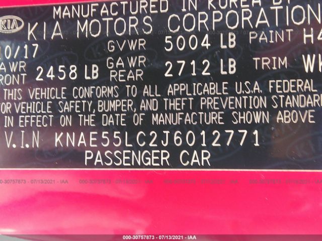 Photo 8 VIN: KNAE55LC2J6012771 - KIA STINGER 