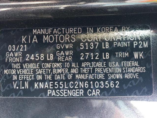 Photo 11 VIN: KNAE55LC2N6103562 - KIA STINGER 