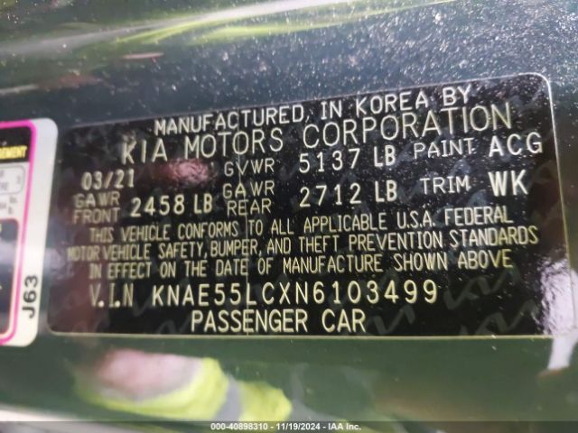 Photo 8 VIN: KNAE55LCXN6103499 - KIA STINGER 