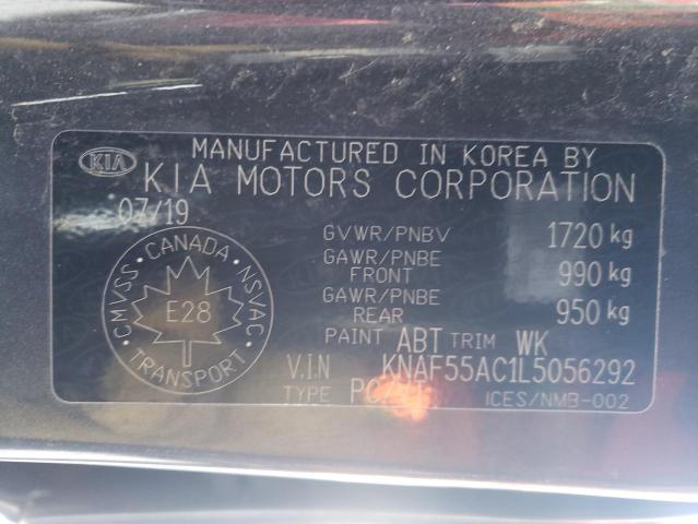 Photo 11 VIN: KNAF55AC1L5056292 - KIA FORTE EX 