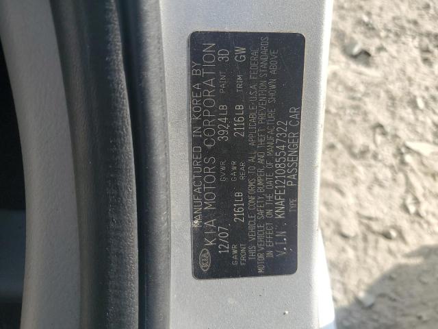 Photo 11 VIN: KNAFE121085547322 - KIA SPECTRA EX 