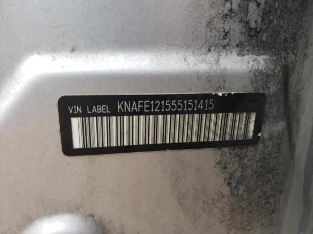 Photo 9 VIN: KNAFE121555151415 - KIA SPECTRA LX 