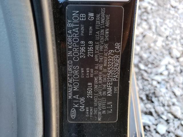 Photo 9 VIN: KNAFE121565323279 - KIA SPECTRA LX 