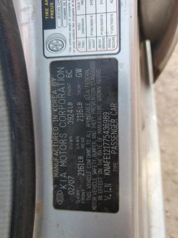 Photo 11 VIN: KNAFE121775436989 - KIA SPECTRA EX 