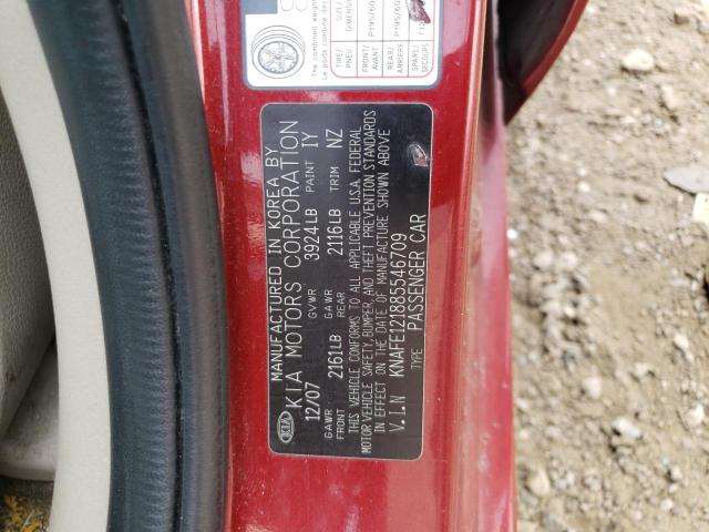 Photo 11 VIN: KNAFE121885546709 - KIA SPECTRA 