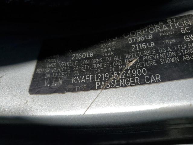 Photo 11 VIN: KNAFE121955124900 - KIA SPECTRA LX 