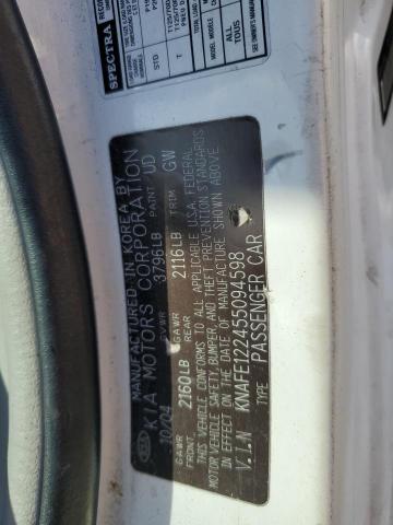 Photo 11 VIN: KNAFE122455094598 - KIA SPECTRA 