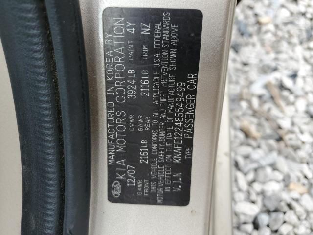 Photo 11 VIN: KNAFE122485549499 - KIA SPECTRA 