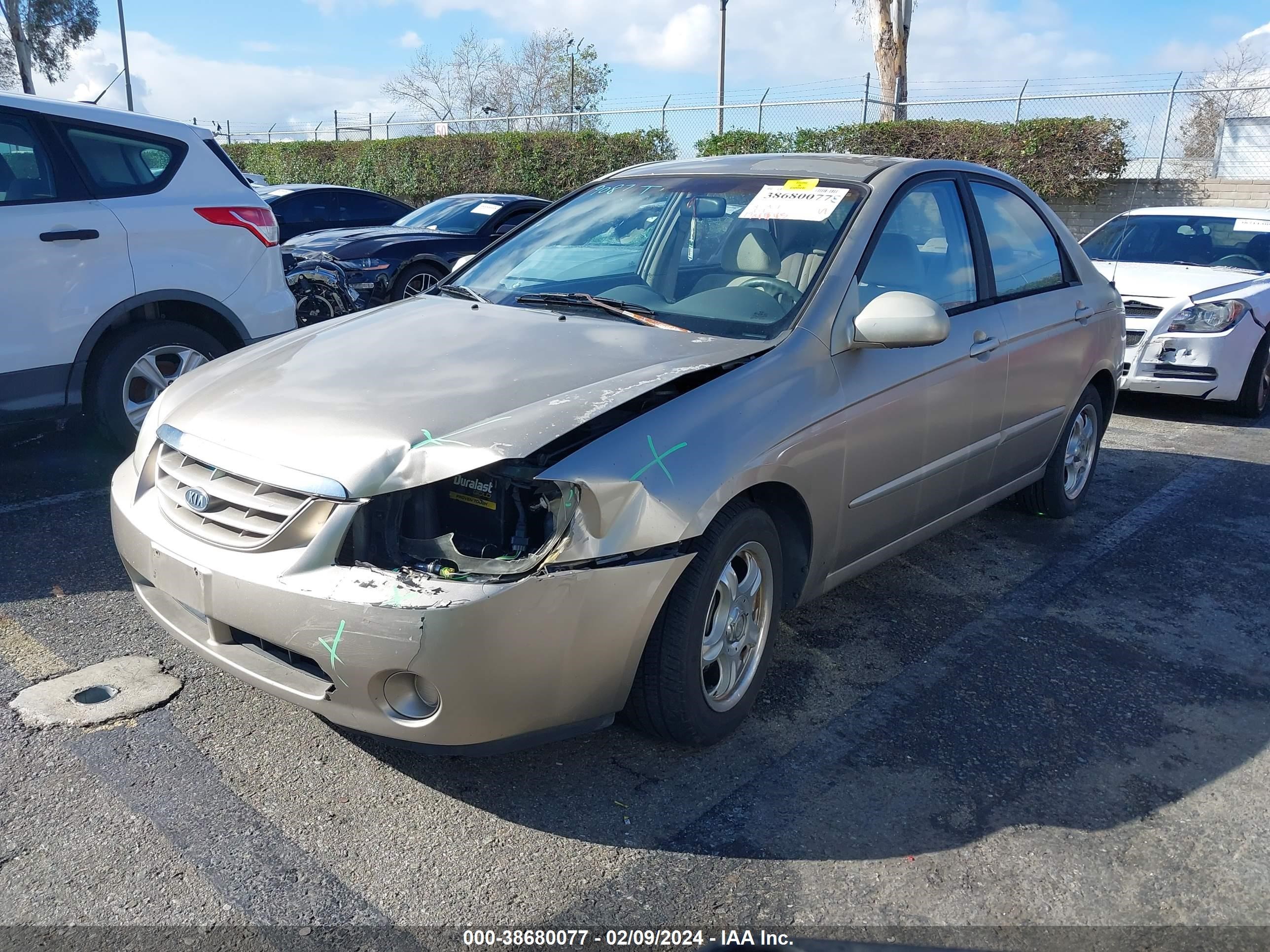 Photo 1 VIN: KNAFE122745034703 - KIA SPECTRA 