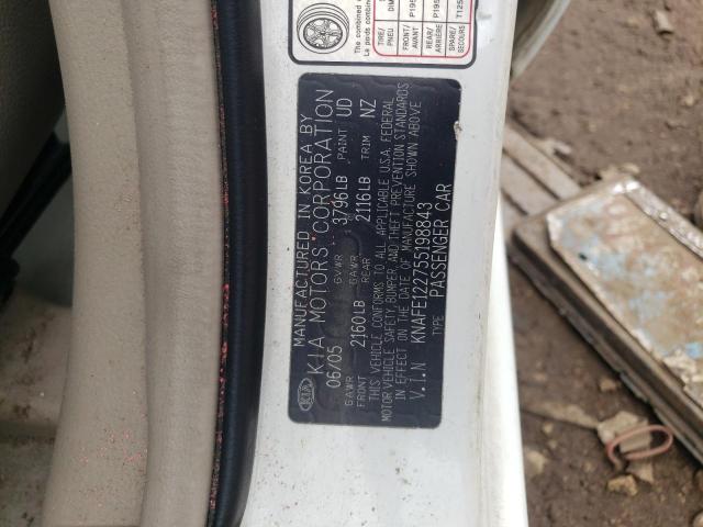 Photo 11 VIN: KNAFE122755198843 - KIA SPECTRA LX 