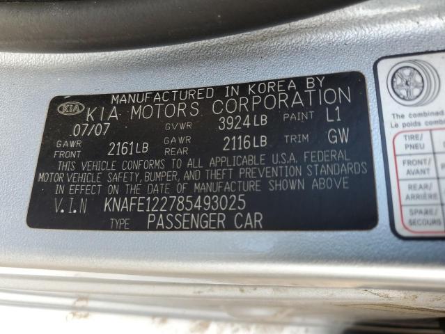 Photo 11 VIN: KNAFE122785493025 - KIA SPECTRA 