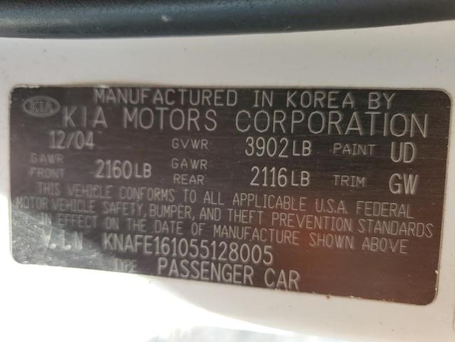 Photo 12 VIN: KNAFE161055128005 - KIA SPECTRA5 