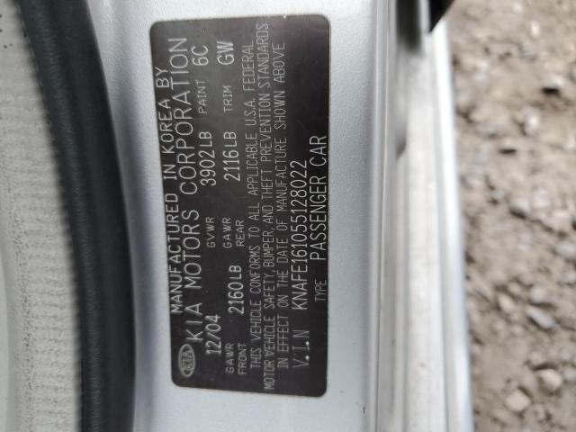 Photo 11 VIN: KNAFE161055128022 - KIA SPECTRA5 