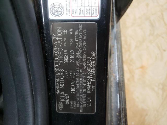 Photo 11 VIN: KNAFE161085013750 - KIA SPECTRA5 