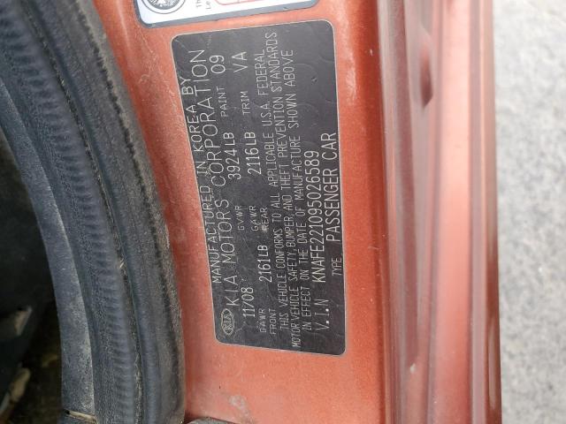 Photo 11 VIN: KNAFE221095026589 - KIA SPECTRA EX 