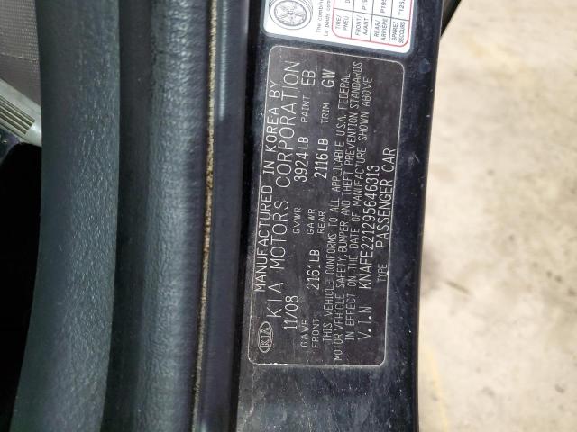 Photo 11 VIN: KNAFE221295646313 - KIA SPECTRA EX 