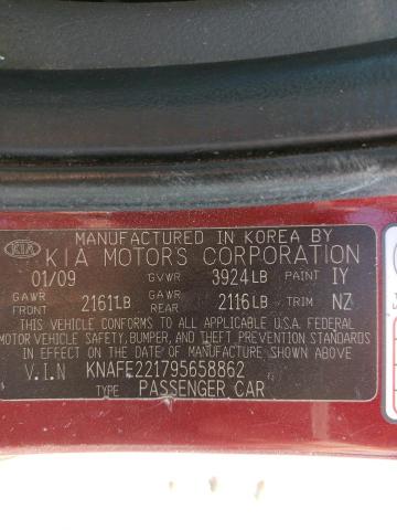 Photo 11 VIN: KNAFE221795658862 - KIA SPECTRA 