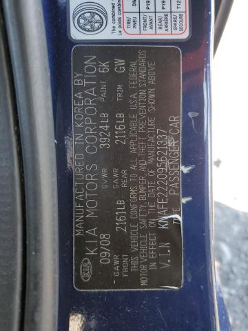 Photo 11 VIN: KNAFE222095621337 - KIA SPECTRA 