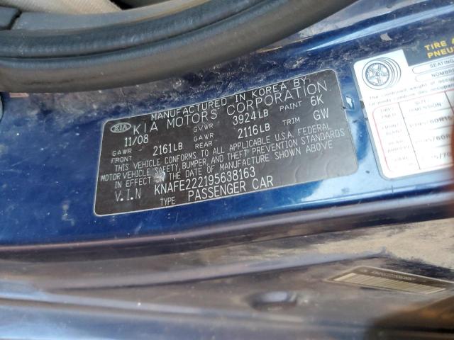 Photo 11 VIN: KNAFE222195638163 - KIA SPECTRA EX 