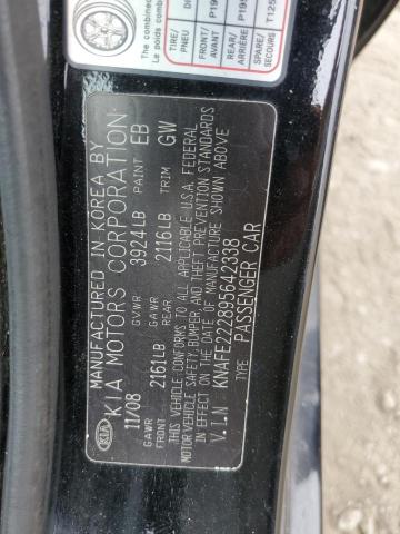 Photo 12 VIN: KNAFE222895642338 - KIA SPECTRA EX 