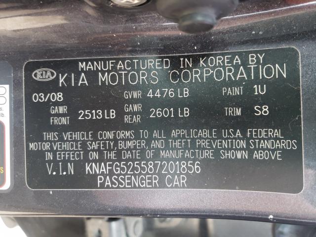 Photo 9 VIN: KNAFG525587201856 - KIA RONDO BASE 