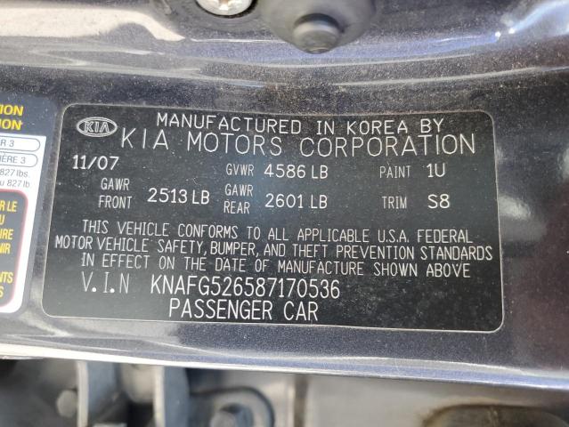 Photo 12 VIN: KNAFG526587170536 - KIA RONDO 