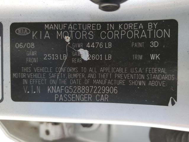 Photo 11 VIN: KNAFG528897229906 - KIA RONDO BASE 