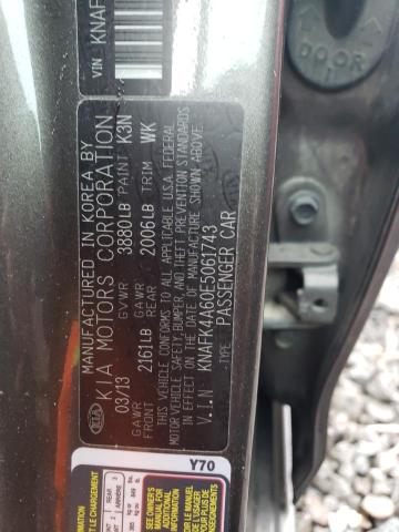 Photo 11 VIN: KNAFK4A60E5061743 - KIA FORTE LX 