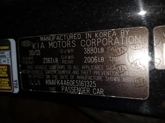 Photo 9 VIN: KNAFK4A60E5161325 - KIA FORTE LX 