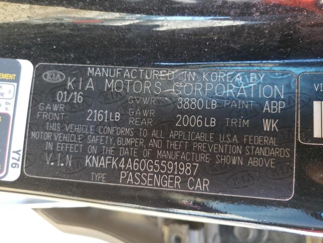 Photo 9 VIN: KNAFK4A60G5591987 - KIA FORTE LX 