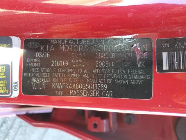 Photo 11 VIN: KNAFK4A60G5613289 - KIA FORTE LX 