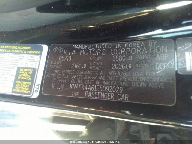 Photo 8 VIN: KNAFK4A61E5092029 - KIA FORTE 