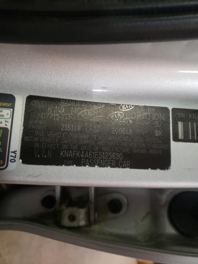 Photo 9 VIN: KNAFK4A61E5125630 - KIA FORTE LX 