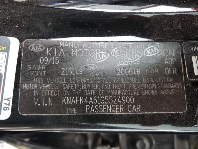 Photo 9 VIN: KNAFK4A61G5524900 - KIA FORTE LX 