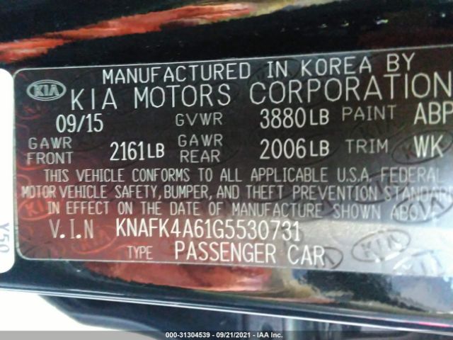 Photo 8 VIN: KNAFK4A61G5530731 - KIA FORTE 