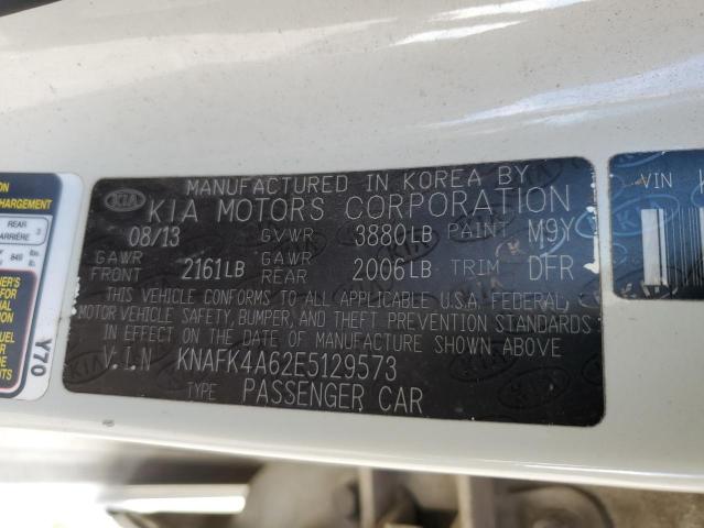 Photo 12 VIN: KNAFK4A62E5129573 - KIA FORTE 