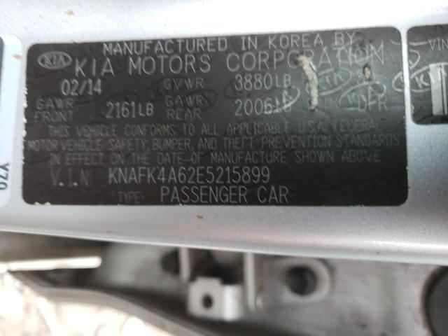 Photo 9 VIN: KNAFK4A62E5215899 - KIA FORTE LX 