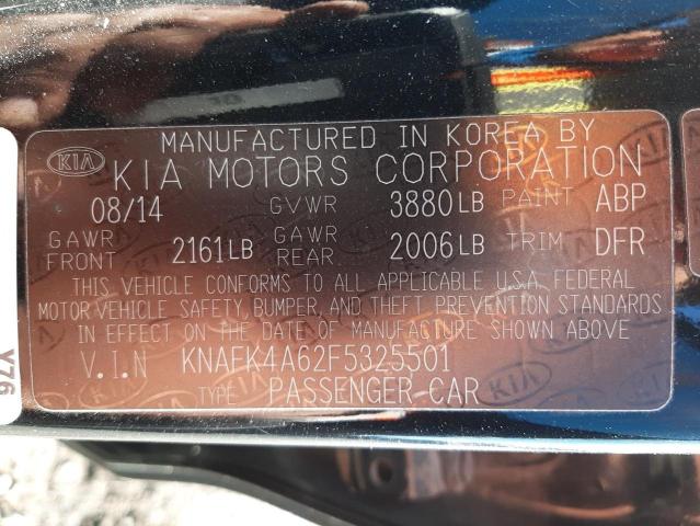 Photo 9 VIN: KNAFK4A62F5325501 - KIA FORTE EX 