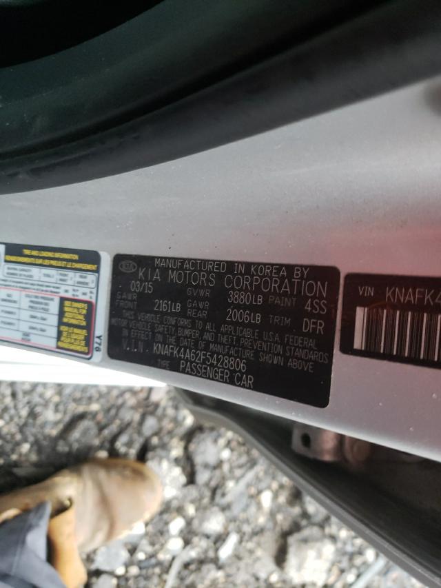 Photo 9 VIN: KNAFK4A62F5428806 - KIA FORTE LX 