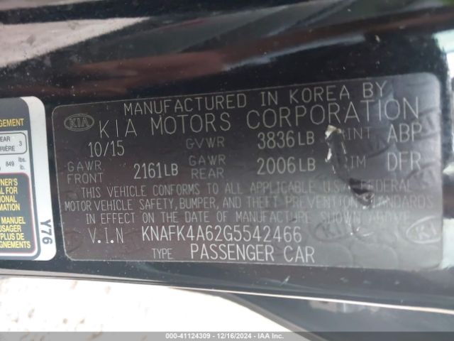 Photo 8 VIN: KNAFK4A62G5542466 - KIA FORTE 
